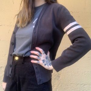 Ralph Lauren Rugby Cardigan Black Size Small